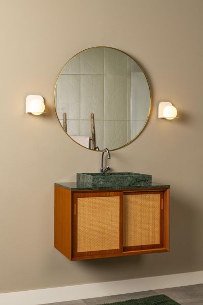 Lucide DAVY - Nástenné svietidlo Kúpeľňové - 1xG9 - IP44 - Biele